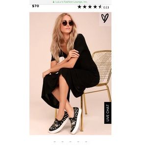 Cheap Monday Disown Black Midi Swing Dress